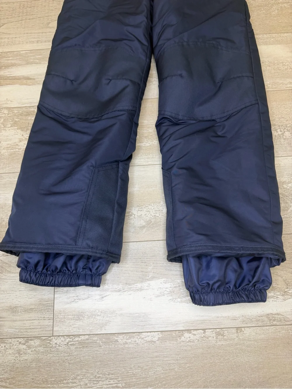 Champion VentureDry Kids Snow Bib Overalls Size M 8-10 Blue Navy Ski Pants EUC